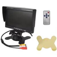 Monitor LCD Plegable de 7 Pulgadas con Cámara de Reversa, Control Remoto, Entrada de Video Dual, Sistema de Visión Trasera para Autobús, 1 Año de Garantía
