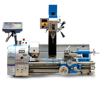 Mini tour à métaux multifonctionnel de bureau JYP300VF à vitesse variable horizontale 3 en 1 pour perçage, fraisage et tournage, robuste, pour le bricolage à domicile
