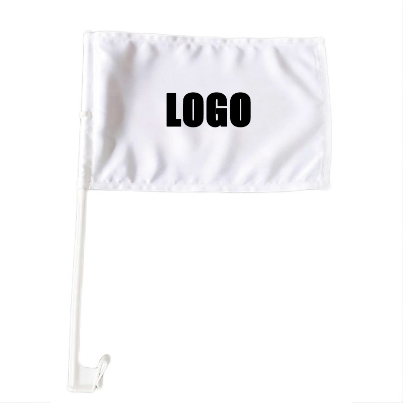 Customized Car Flag Window Clips Polyester Custom Blank Sublimation Car Flag for Car Windows