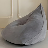 Pouf triangulaire géant de haute qualité avec remplissage en mousse adultes relaxant canapé d'intérieur au repos