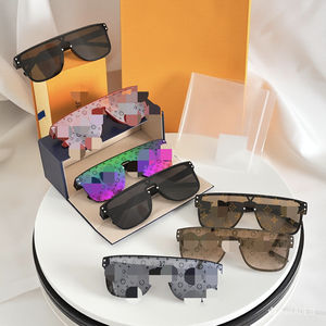 Lunettes de sport unisexes tendance européennes et américaines, surdimensionnées, enveloppantes, UV400 EN166, pour activités de plein air, Luxia, réfléchissantes, mode - Product Image 1