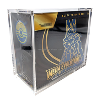 Boîte de présentation en acrylique transparente magnétique avec protection UV à 99 %, boîte de protection en acrylique ETB pour Elite Trainer Box