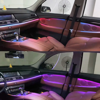 Kit d'éclairage d'ambiance LHD 64 couleurs pour BMW Série 5 GT (F07) 2010 - 2017 Accessoires d'éclairage LED intérieur de voiture