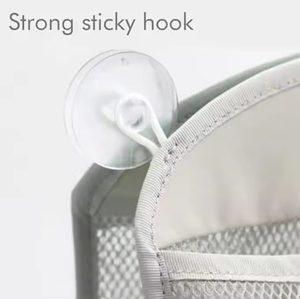 Cesta colgante de almacenamiento de malla de dibujos animados, bolsa organizadora para cocina, <span class=keywords><strong>baño</strong></span>, juguetes de <span class=keywords><strong>baño</strong></span> para niños, bolsa colgante de <span class=keywords><strong>baño</strong></span> con ventosa - Product Image 5