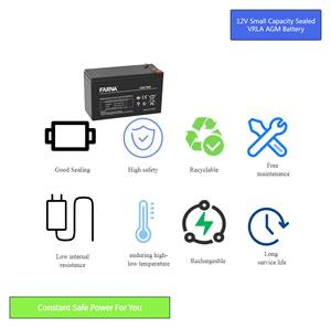 Batería de Plomo-Ácido Pequeña de Alto Rendimiento Marca Farna 4V4AH para Báscula Electrónica/Balanza Electrónica - Product Image 4