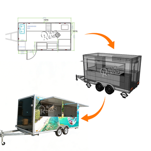 Camion de restauration mobile de nouvelle conception pour la <span class=keywords><strong>vente</strong></span> de café, crème glacée, bubble tea et autres plats, à vendre - Product Image 4