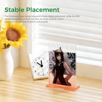 Support de Présentation de Figurines d'Anime en Acrylique Personnalisé OEM pour Bureau avec Base Colorée