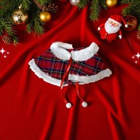 Bandanas et colliers pour animaux de compagnie de Noël écologiques en gros directement de l'usine - Accessoires à motif en treillis