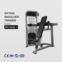 Mesin Rowing Komersial yang Dapat Disesuaikan, Berbahan Baja, dan Dilengkapi Selector untuk Latihan Punggung & Lengan, Peralatan Gym