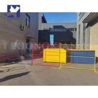 Clôture portable galvanisée 6x10 pieds, norme canadienne, clôture temporaire en métal pour chantier de construction, panneaux de clôture temporaires du Canada