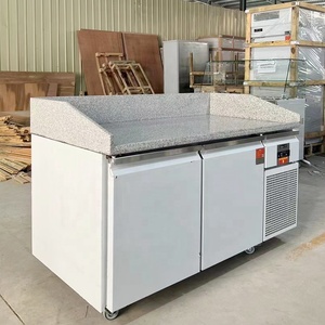 Refrigerador Comercial de 2 Puertas con Congelador Integrado en la Encimera |   Refrigerador Bajo Mostrador de Acero Inoxidable para Equipamiento de Cocina de Restaurante - Product Image 4