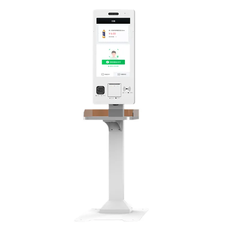 23.6/32 inch self service order kiosk online ordering kiosk payment display POS software in restaurant Mobile APP management