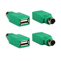 Adaptor PS2 Male ke USB Female, Konverter Port PS/2 Komputer Desktop ke USB Female