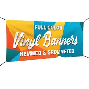 Publicidad exterior personalizada malla fFabric PVC vinilo impresión Banner para promoción construcción valla impresa sublimación Banner