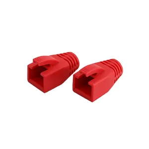 חתול 6 חתול 5e UTP STP RJ45 plug אתחול מחבר תקע כיסוי גומי מגפיים