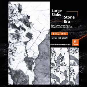 Azulejo de mármol de lujo de gran tamaño 750*1500mm, sala de estar, Vestíbulo del Hotel, azulejo de <span class=keywords><strong>suelo</strong></span> pulido, Fondo de cerámica, azulejos esmaltados de porcelana - Product Image 4