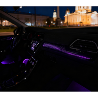 Vente directe d'usine, éclairage intérieur automobile pour Volkswagen Tiguan L 2017-2021, éclairage ambiant de voiture premium arc-en-ciel 64 couleurs
