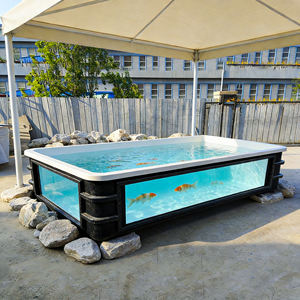 ถังเลี้ยงปลาคาร์ฟ ปลาทอง ไฟเบอร์กลาส FRP สำหรับกลางแจ้ง บ่อเลี้ยงปลาเพาะพันธุ์ สำหรับการเพาะเลี้ยงสัตว์น้ำและกุ้ง - Product Image 1