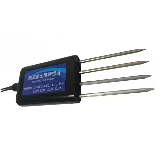 Multi-Parameter Modbus Protocol Agricultural Irrigation Humidity Salinity NPK/PH/EC 8 in 1 Temperature Moisture Soil Sensor