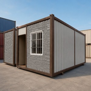 Casa Contenedor Desmontable de Lujo Contemporánea de 20 pies, Prefabricada en Acero, Moderna, Tipo Hotel, con Paneles Sándwich - Product Image 1