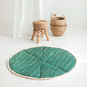 Fabricant de tapis d'activité rond matelassé personnalisé tapis de gymnastique en coton pour bébé <span class=keywords><strong>coussin</strong></span> de décoration de chambre de temps de ventre - Product Image 3