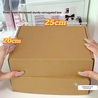 Boîtes en Carton Ondulé Personnalisées en Papier Kraft pour l'Emballage de Vêtements avec Pelliculage Mat et Spécifications de Marquage à Chaud pour Envoi Postal et Expédition