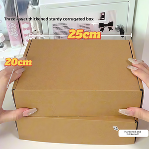 Cajas Corrugadas de Papel Kraft Personalizadas para Embalaje de Ropa y Prendas con Laminado Mate y Estampado Foil para Envíos y <span class=keywords><strong>Correo</strong></span> - Product Image 4