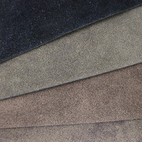 PU coloré doux populaire flocage cuir vente chaude cuir Chamois