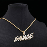Pendentifs Hip-hop polyvalents pour l'automne/hiver, style européen-américain, en laiton et zircon, avec chaîne en corde, pour pulls - Tendance Mozambique