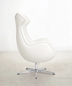<span class=keywords><strong>Fauteuil</strong></span> d'appoint pivotant moderne à dossier haut avec base chromée 5 étoiles, <span class=keywords><strong>fauteuil</strong></span> de loisirs individuel pour bureau et salon, mobilier <span class=keywords><strong>personnalisé</strong></span> OEM ODM - Product Image 3