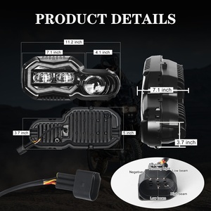 Faro a LED per moto con abbaglianti/anabbaglianti, compatibile con <span class=keywords><strong>F</strong></span> <span class=keywords><strong>650</strong></span> 700 800 GS <span class=keywords><strong>F</strong></span> 800GS Adv Adventure 2008-2018, faro F800GS - Product Image 6