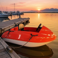 Jet ski électrique, bateau kart en fibre de verre, 50 km/h, 18 kW, mini jet ski, location pour sports nautiques
