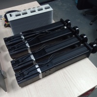 Kits de plateforme de mouvement DIY 4DOF 750W avec cylindre carré de 150 mm et 4 ports 1M DB Box Simtools pour simulateur de course/vol à usage domestique, capacité 200 kg