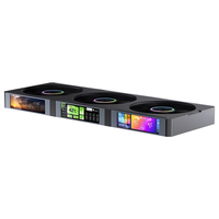 Ventilateur de boîtier Jonsbo ZC-360B noir, synchronisation ARGB, lumière ARGB, ventilateur PWM 3 côtés, ventilateur de boîtier d'ordinateur pour système de refroidissement PC, ventilateurs RGB