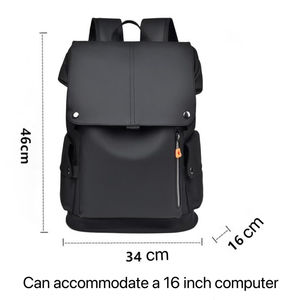 Zaino per Laptop da <span class=keywords><strong>Uomo</strong></span> Trendy <span class=keywords><strong>di</strong></span> Grande Capacità IStapromo, in PU con Cerniera Impermeabile, Porta USB, Funzionale Unisex per Sport e Scuola - Product Image 3