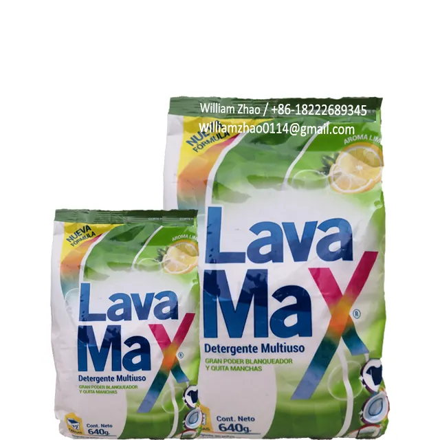 Waschmittel pulver der Marke LAVA MAX mit hohem Schaum gehalt und starkem Parfüm aus direkter Fabrik