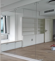 Miroir mural sans cadre en verre ultra-clair HD personnalisé pour la danse, le yoga, la gym, le fitness, le pilates, les studios de répétition - Installation incluse