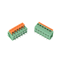 Spring Type Brass PCB Terminal Block 5.08mm Pitch Straight/Right Angle Pin Connector