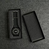 Montre pour homme SABER, bracelet en silicone noir, chiffres arabes, boucle magnétique, bande en caoutchouc, boule magnétique, vente en gros