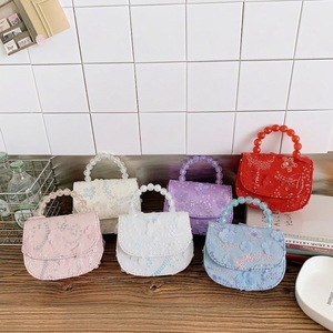 Nuevo Bolso Bandolera de PU con Diseño de Dibujos Animados, Semirredondo, con Lentejuelas, para Niñas, con Luz LED, DIY, para Cambiar el Hombro - Product Image 1