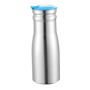 Bollitore fresco domestico in acciaio inossidabile blu con coperchio per uso domestico Hotel e ristorante - Product Image 5