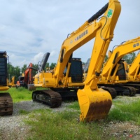 Excavatrice sur chenilles Komatsu PC220-8 d'occasion du Japon, 22 tonnes, modèle 2022, avec moteur, boîte de vitesses, pompe et PLC pour la construction