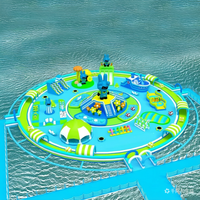 Piscine gonflable flottante en PVC pour enfants, pont flottant pour zone scénique, équipement de divertissement, utilisation extérieure, à domicile ou à l'école, directement de l'usine