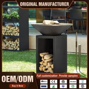 Brasero multifunción de 26 pulgadas para exteriores, hoguera de leñ<span class=keywords><strong>a</strong></span> para acampar con parrilla para barbacoa, Brasero, Plancha Plat - Product Image 2