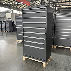 <span class=keywords><strong>Chariot</strong></span> d'atelier robuste Rockshell à 9 tiroirs, capacité <span class=keywords><strong>de</strong></span> charge <span class=keywords><strong>de</strong></span> 1000 kg, certifié ISO, OEM disponible - Product Image 1