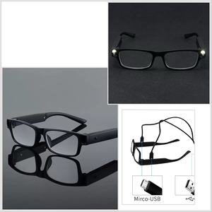 Para <span class=keywords><strong>Amazon</strong></span> 1.6x Ampliación Marco completo USB Recargable <span class=keywords><strong>Gafas</strong></span> de <span class=keywords><strong>lectura</strong></span> iluminadas Marco de material de PC iluminado LED - Product Image 1