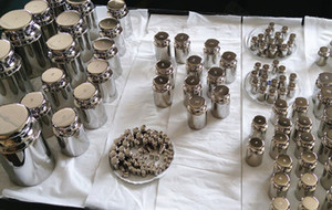 종류 F1 1mg-100g 실험실 균형 가늠자 표준 고정되는 스테인리스 시험 구경측정 무게 - Product Image 3