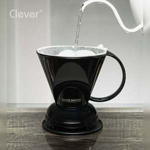 Taza de café de plástico trapezoidal negra sólida de 500 ml, resistente al calor, económica, para salas de espera de aerolíneas. - Product Image 3