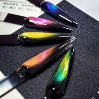 Pigment magnétique effet œil de chat 3D caméléon à changement de couleur pour maquillage