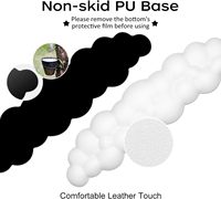 Repose-poignet Cloud de bonne qualité avec mousse à mémoire de forme antidérapante et confortable pour ordinateur portable, Mac, jeux, bureau, soulagement de la douleur